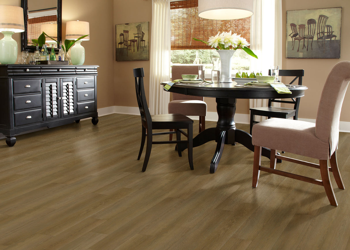 5mm w/pad Woodhill Oak Waterproof Rigid Vinyl Plank Flooring 7.1 in. Wide x 48 in. Long