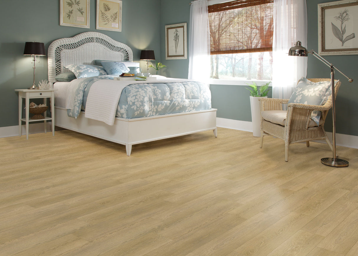 6mm w/pad Merritt Oak Waterproof Rigid Vinyl Plank Flooring 7.1 in. Wide x 48 in. Long