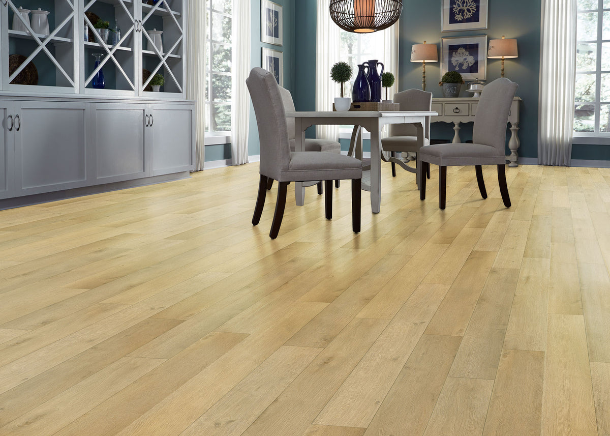 6mm w/pad Shepherd Oak Waterproof Rigid Vinyl Plank Flooring 7.08 in. Wide x 60 in. Long
