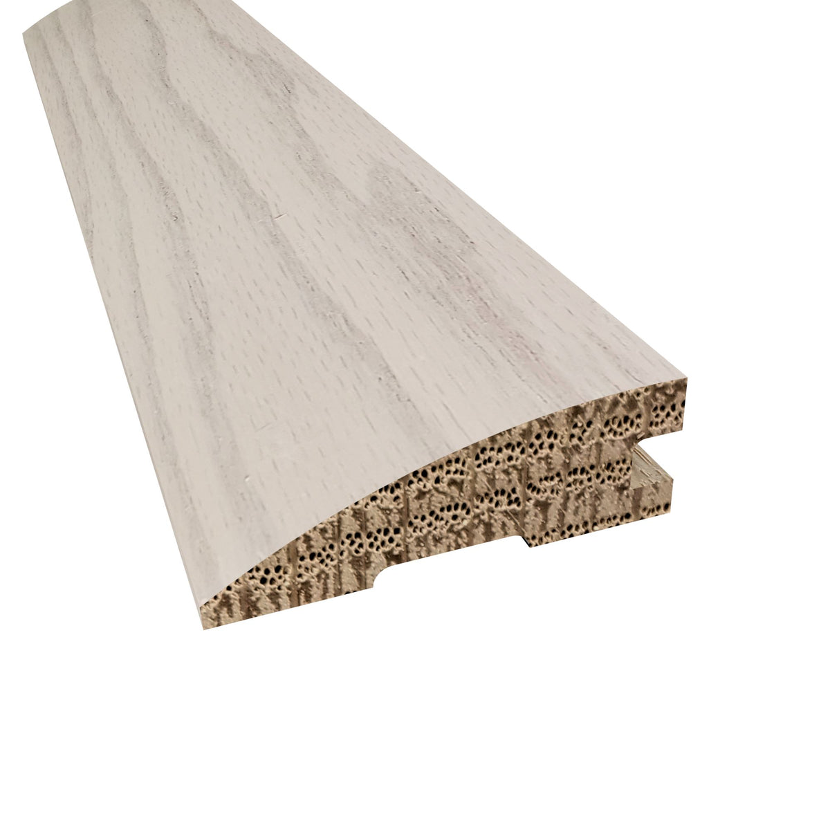 Prefinished Frozen Coast Oak Hardwood 3/4 in. Thick x 2.25 in. Wide x 78 in. Length Reducer