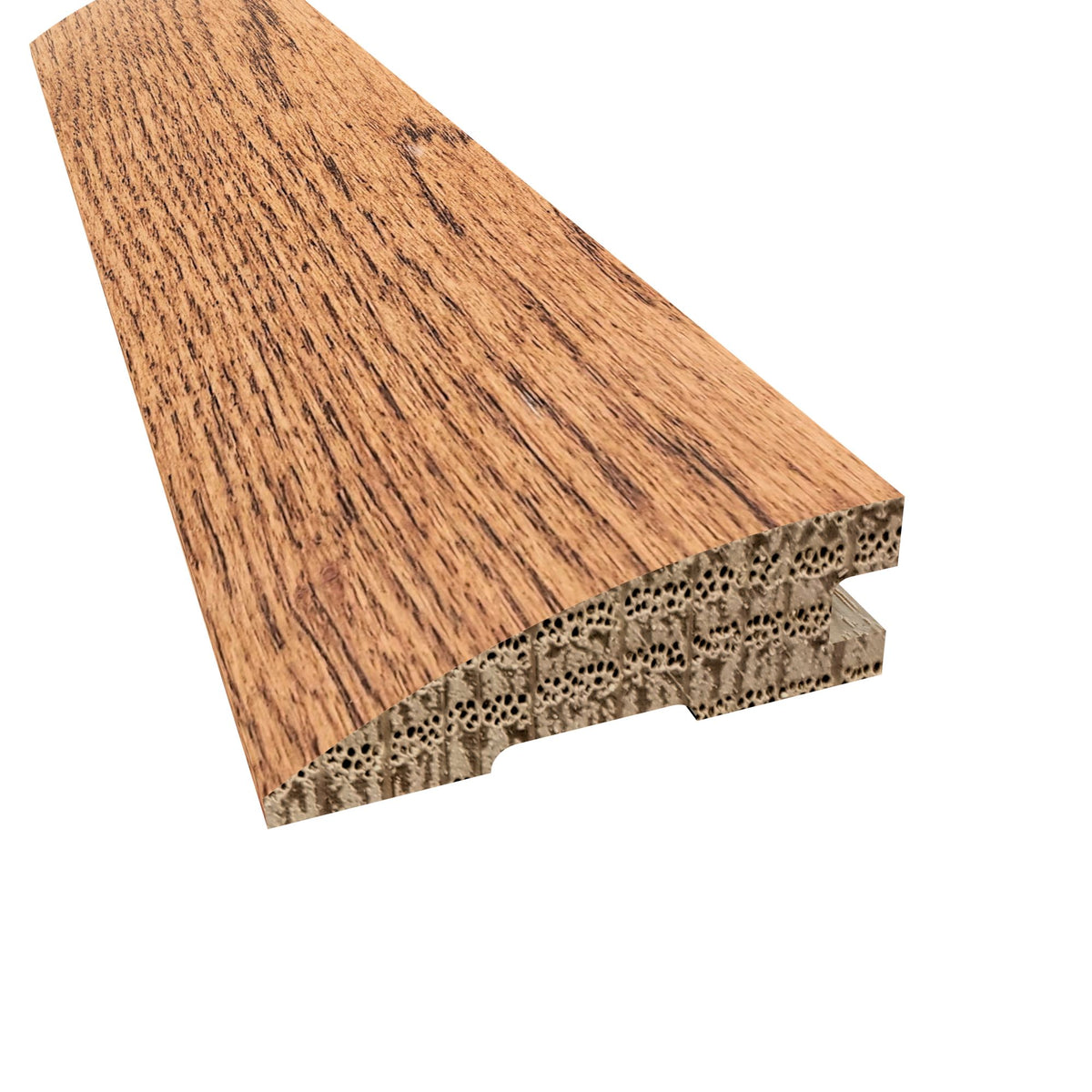 Prefinished Polar Summit Oak Hardwood 3/4 in. Thick x 2.25 in. Wide x 78 in. Length Reducer