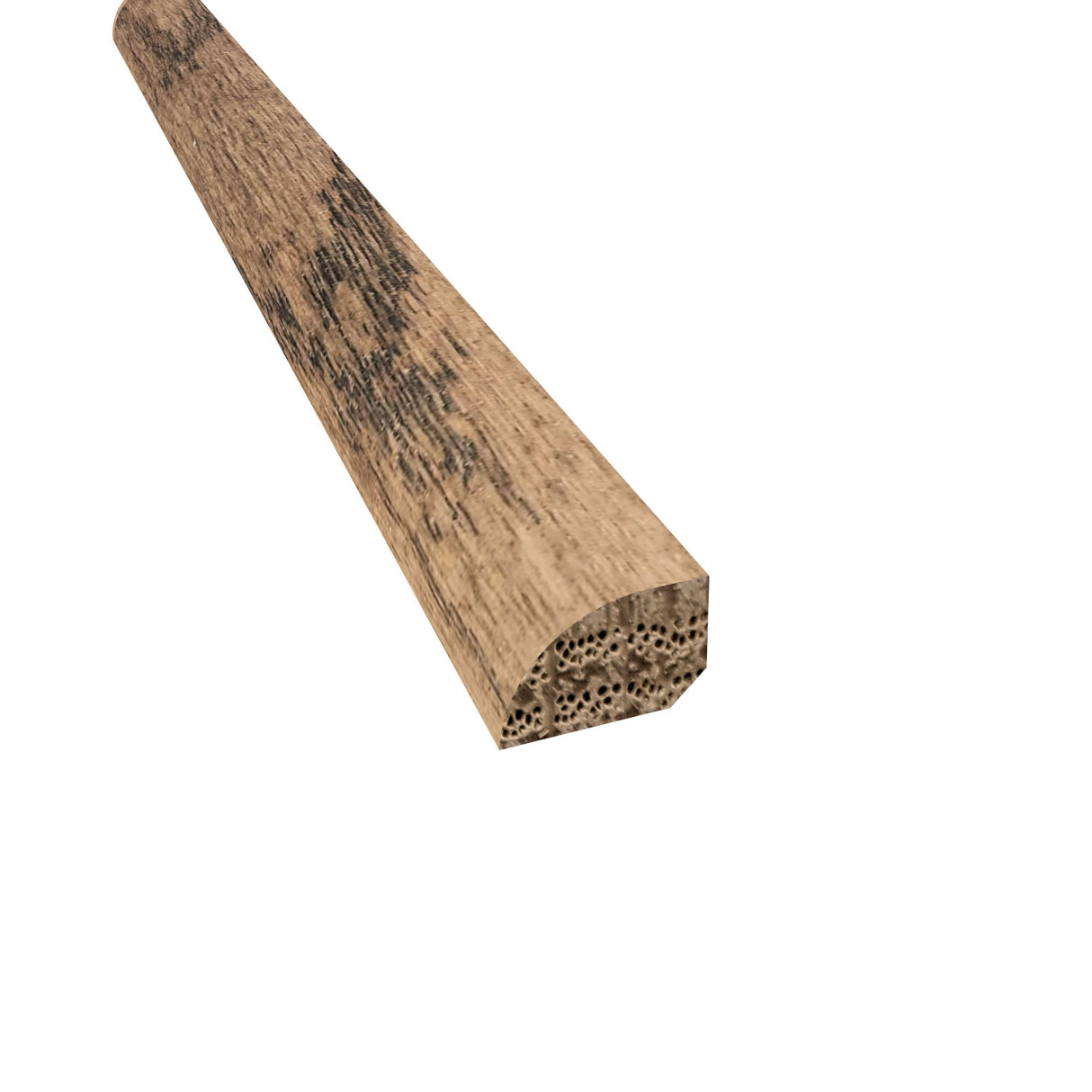 Prefinished Arctic Hunter Oak Hardwood 1/2 in. Thick x 0.75 in. Wide x 78 in. Length Shoe Molding