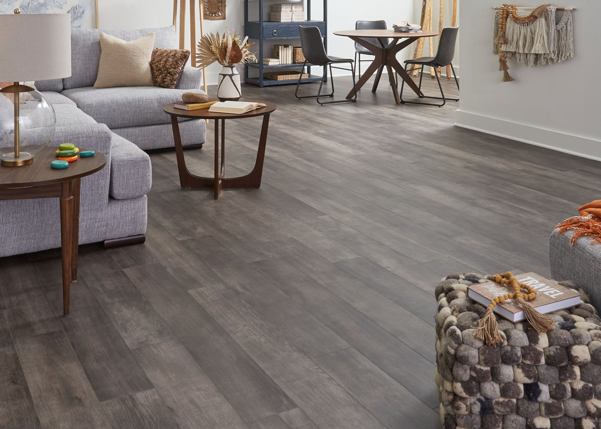 5mm w/pad Rothenberg Oak Waterproof Rigid Vinyl Plank Flooring 6.81 in. Wide x 51 in. Long - As-Is - Stack Out - 317.04 Sq. Ft.