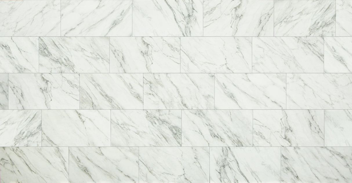 12 in. x 24 in. Marmo Nuvola Porcelain Tile