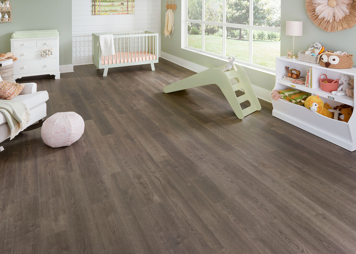 5mm w/pad East Manor Oak Waterproof Rigid Vinyl Plank Flooring