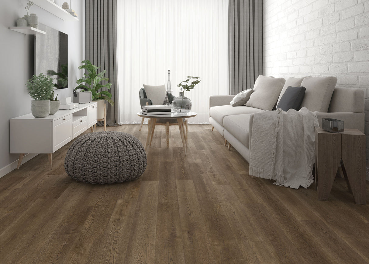 5mm w/pad East Manor Oak Waterproof Rigid Vinyl Plank Flooring
