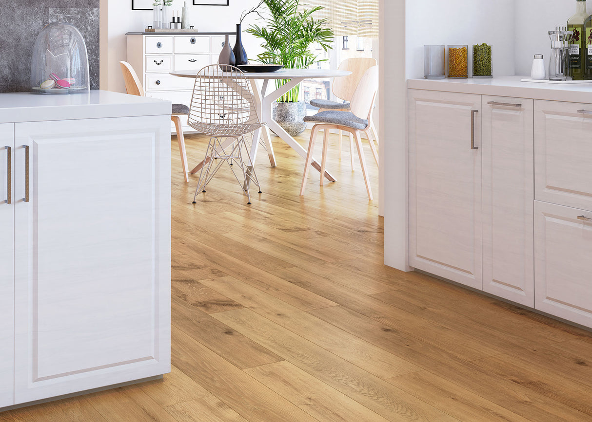 5mm w/pad Yorkshire Cottage Oak Waterproof Rigid Vinyl Plank Flooring 6.81 in. Wide x 51 in. Long