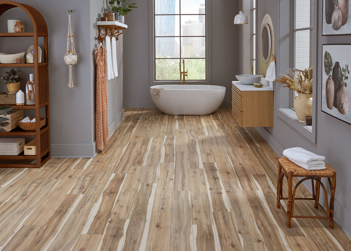 5mm w/pad Royal Hampton Hickory Waterproof Rigid Vinyl Plank - Sample