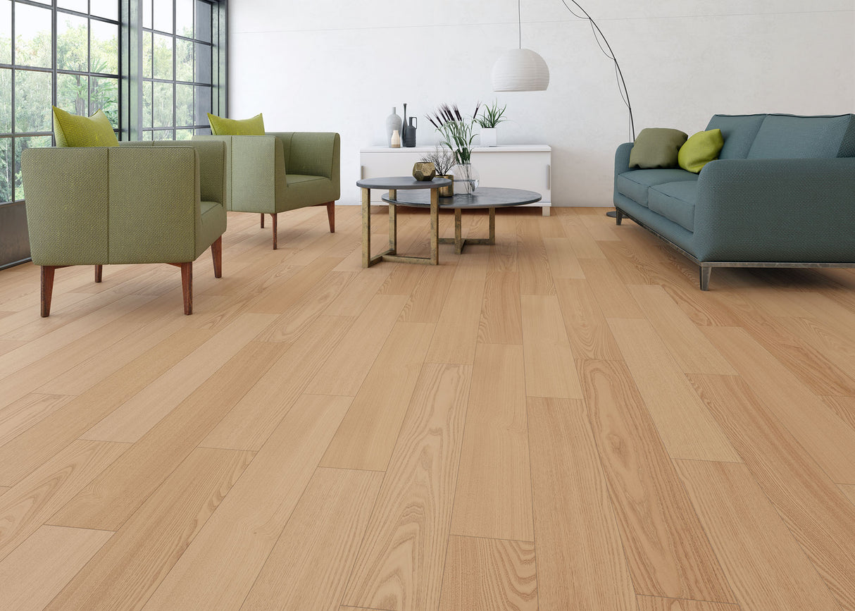 4.8mm w/pad Valencia Chestnut Waterproof Rigid Vinyl Plank Flooring 6.81 in. Wide x 51 in. Long