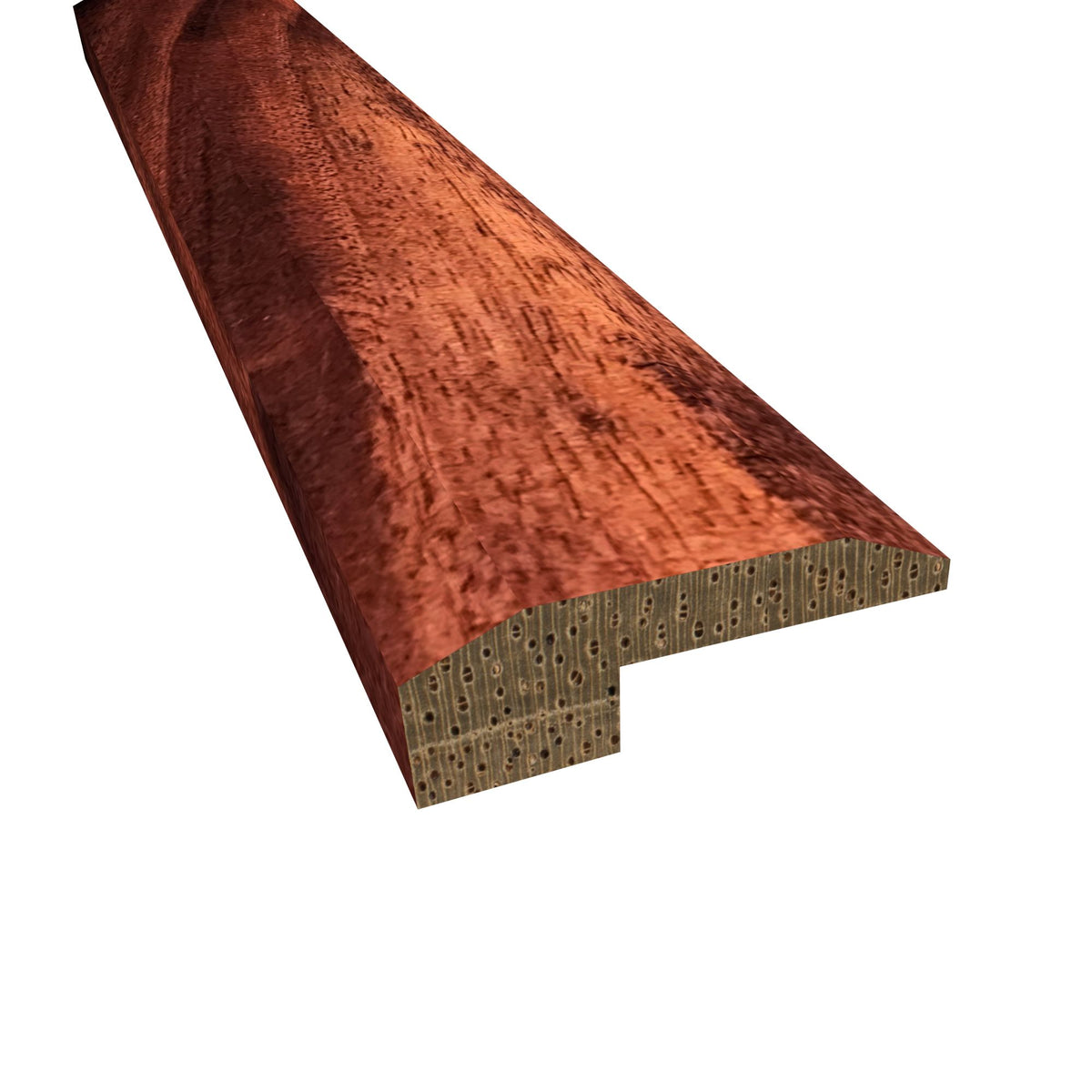 Prefinished Jasper Mahogany Hardwood 5/8 in. Thick x 2 in. Wide x 78 in. Length Threshold
