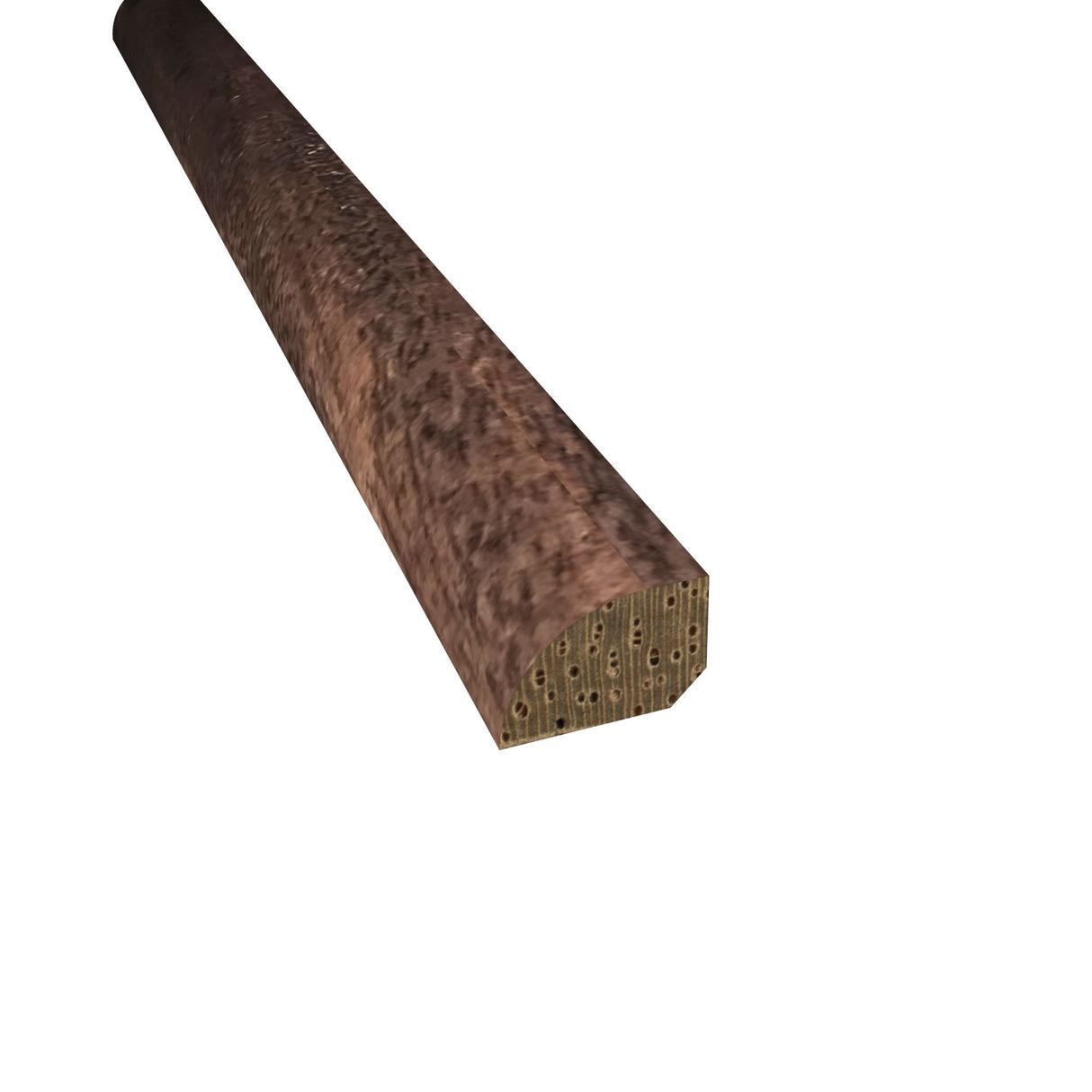 Prefinished Classic Mahogany Hardwood 1/2 in. Thick x 0.75 in. Wide x 78 in. Length Shoe Molding