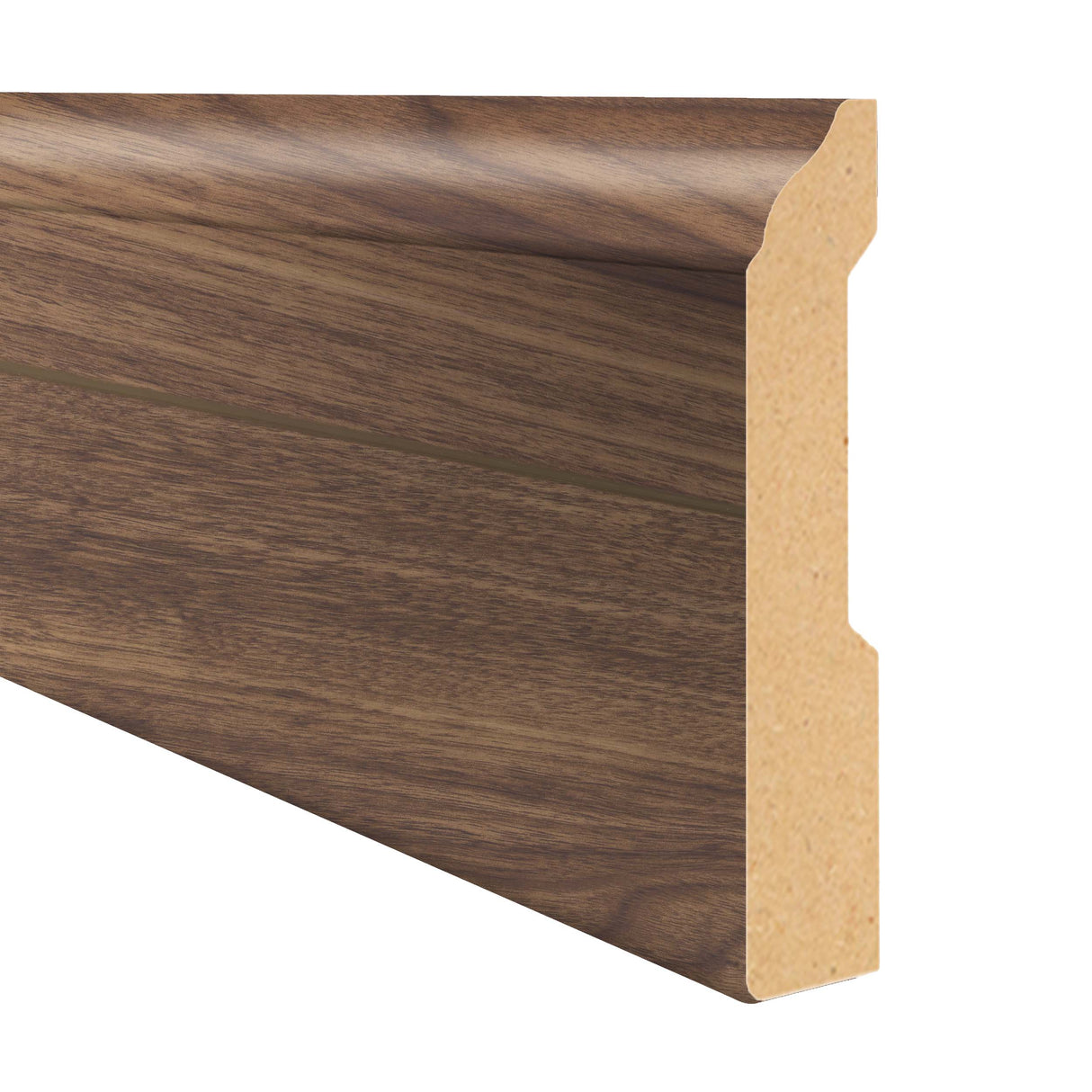 Vancouver Walnut 3.25 in wide x 7.5 ft Length Baseboard