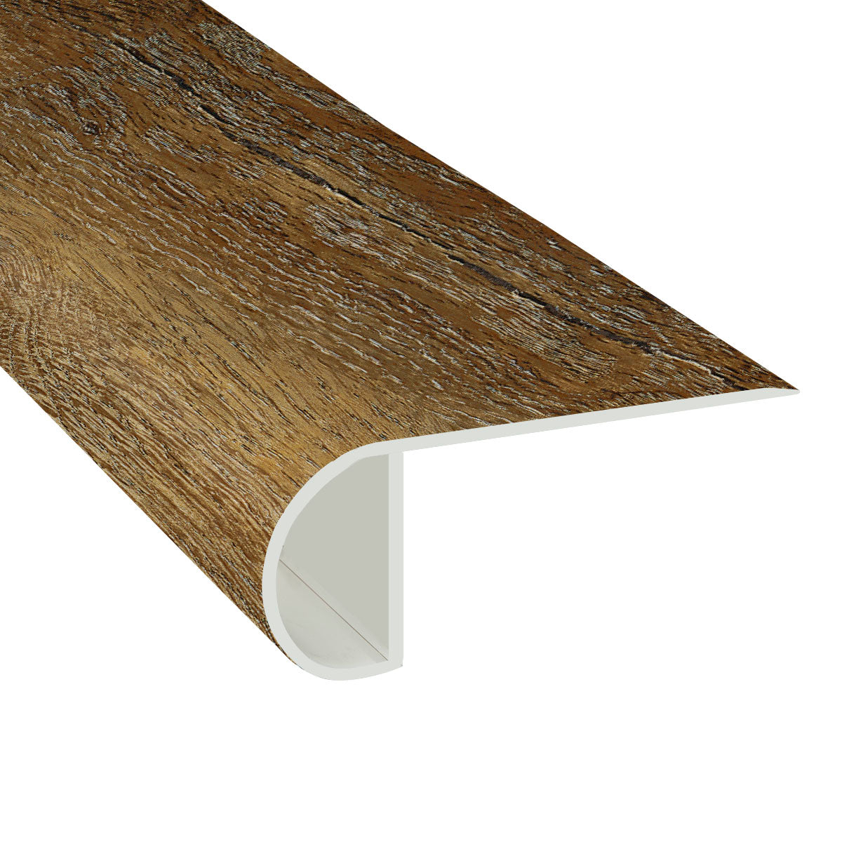 Crooksdale Oak Waterproof 2.25 in wide x 7.5 ft Length Low Profile Stair Nose