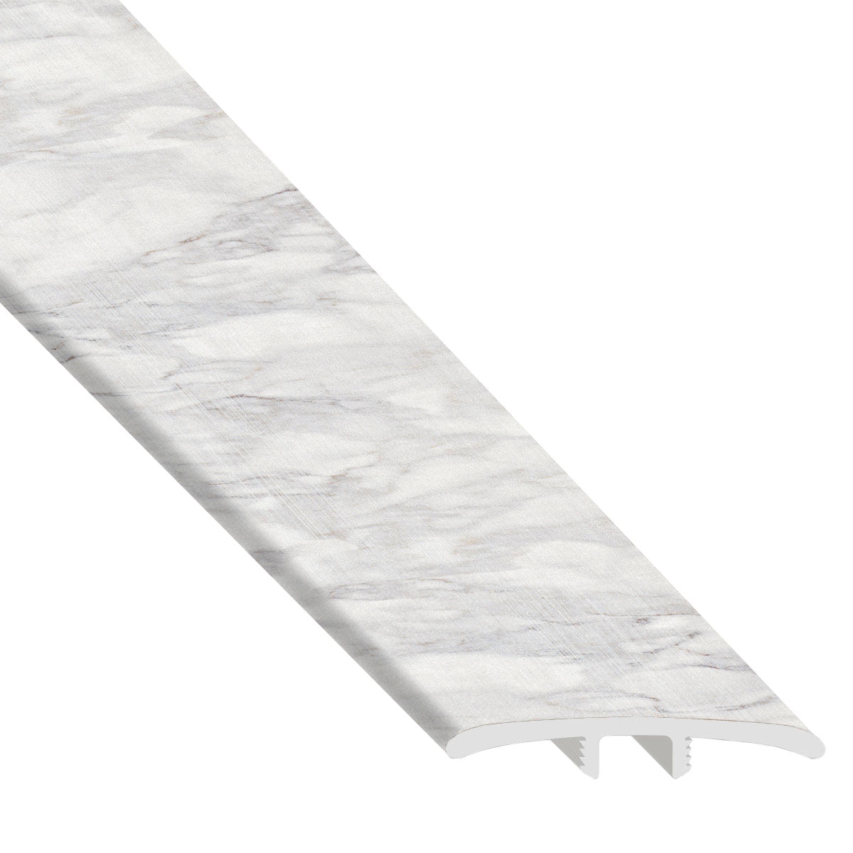 DH WP Trevi Fountain Marble Laminate Waterproof 1.77 in wide x 7.5 ft Length Low Profile T-Molding