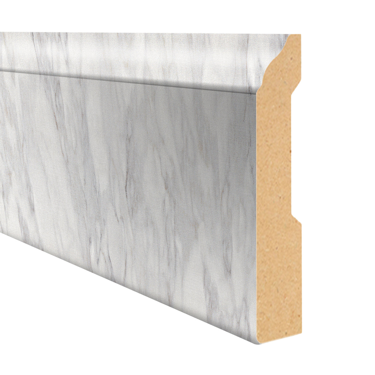 DH WP Trevi Fountain Marble Laminate 3.25 in wide x 7.5 ft Length Baseboard