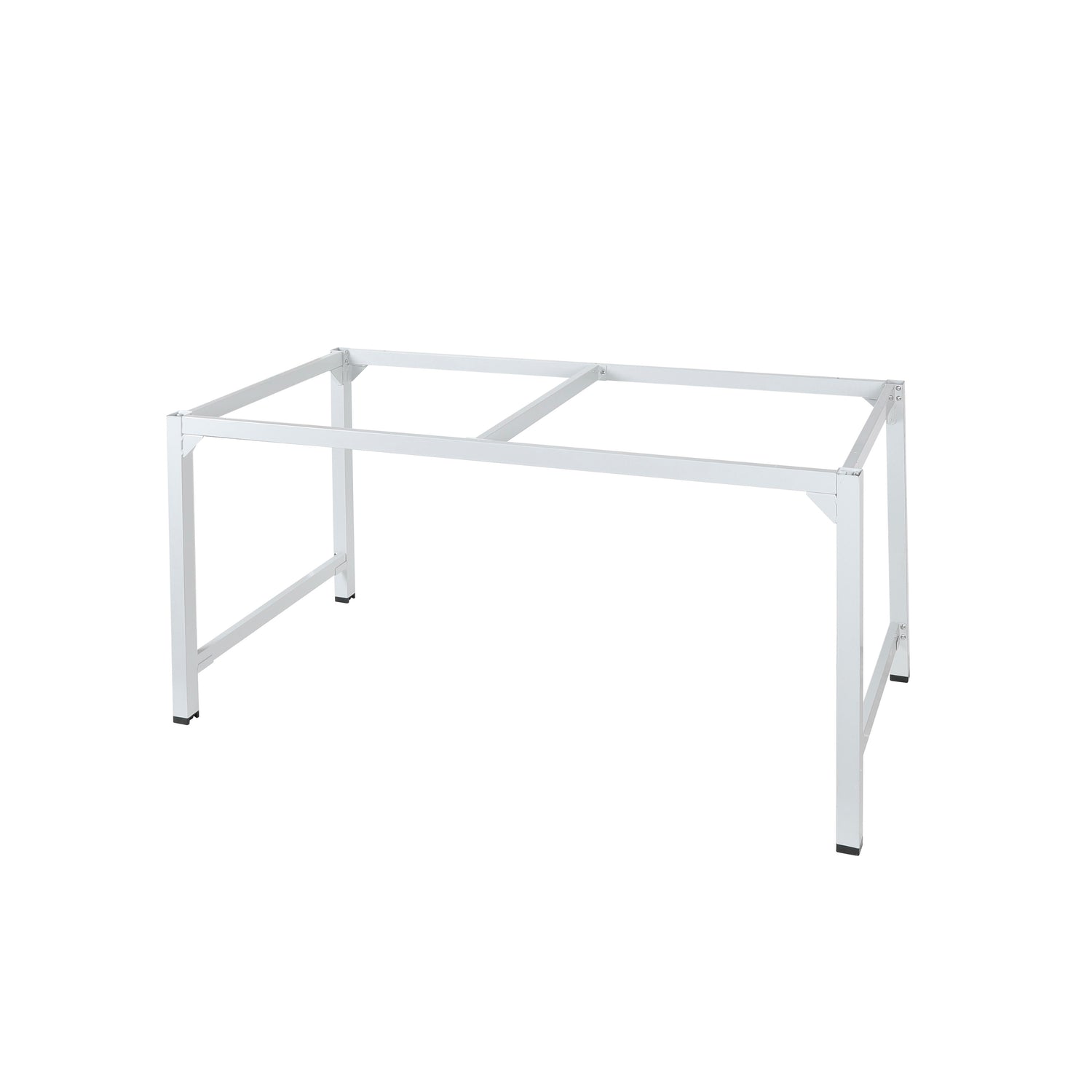 Metal Leg Kit Frame for 30 In. x 60 In. Desktop - 28 In. Depth x 58 In. Width x 28 In. Height - White
