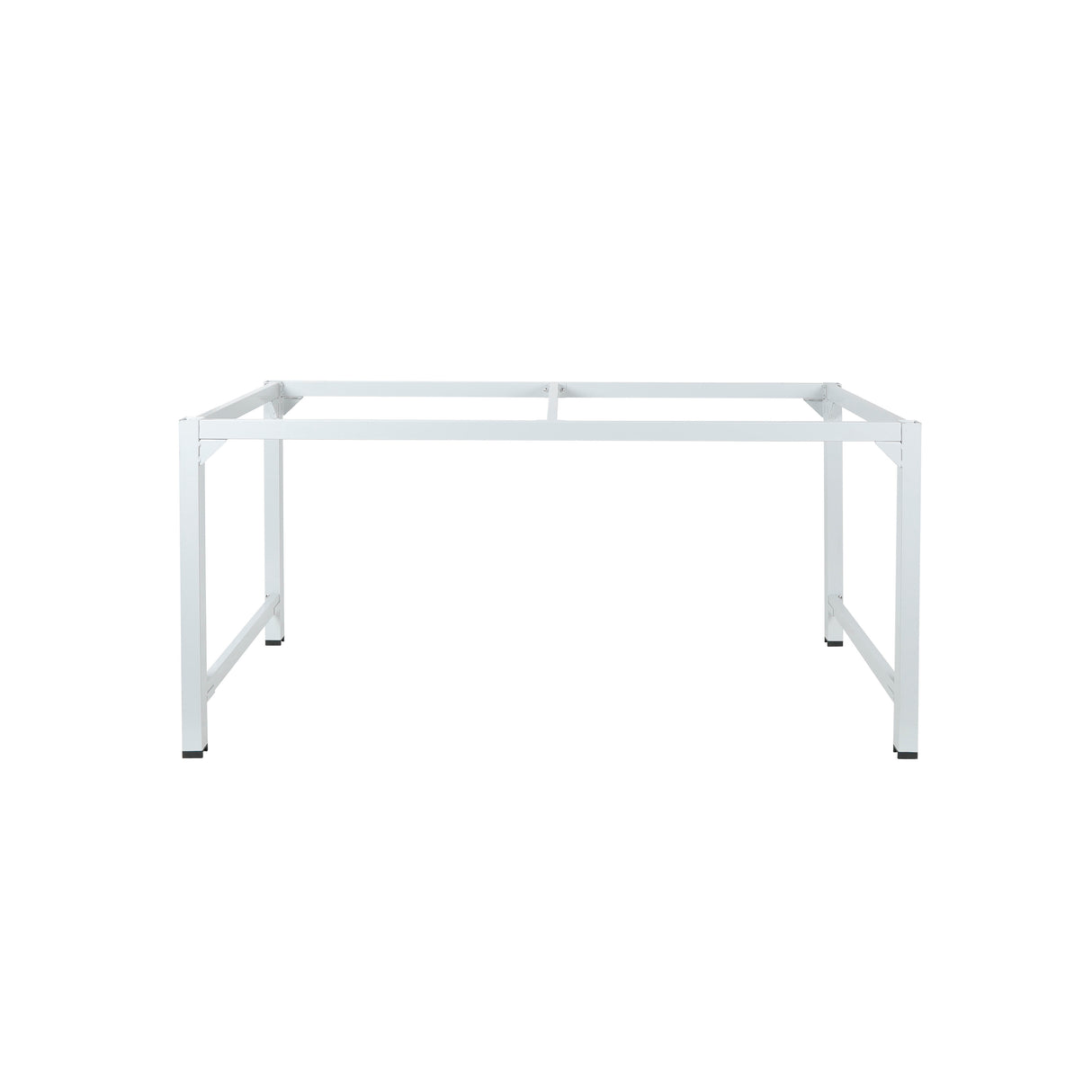 Metal Leg Kit Frame for 30"x 60" Desktop - 28 in Depth x 58 in Width x28 in Height -White