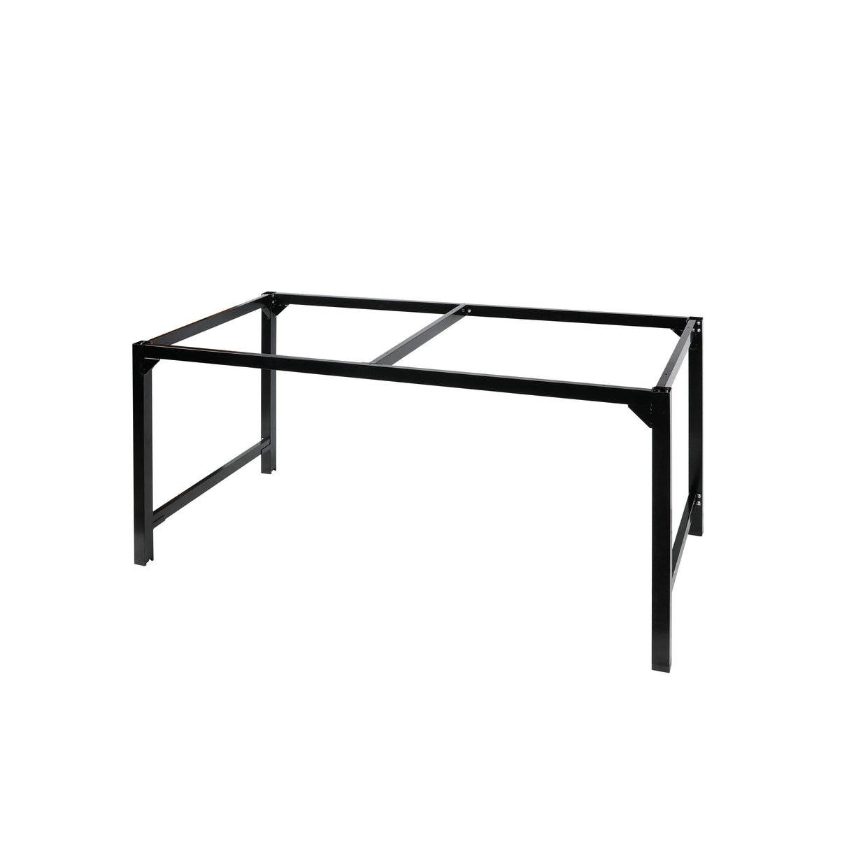 Metal Leg Kit Frame for 30 In. x 60 In. Desktop - 28 In. Depth x 58 In. Width x 28 In. Height - Black