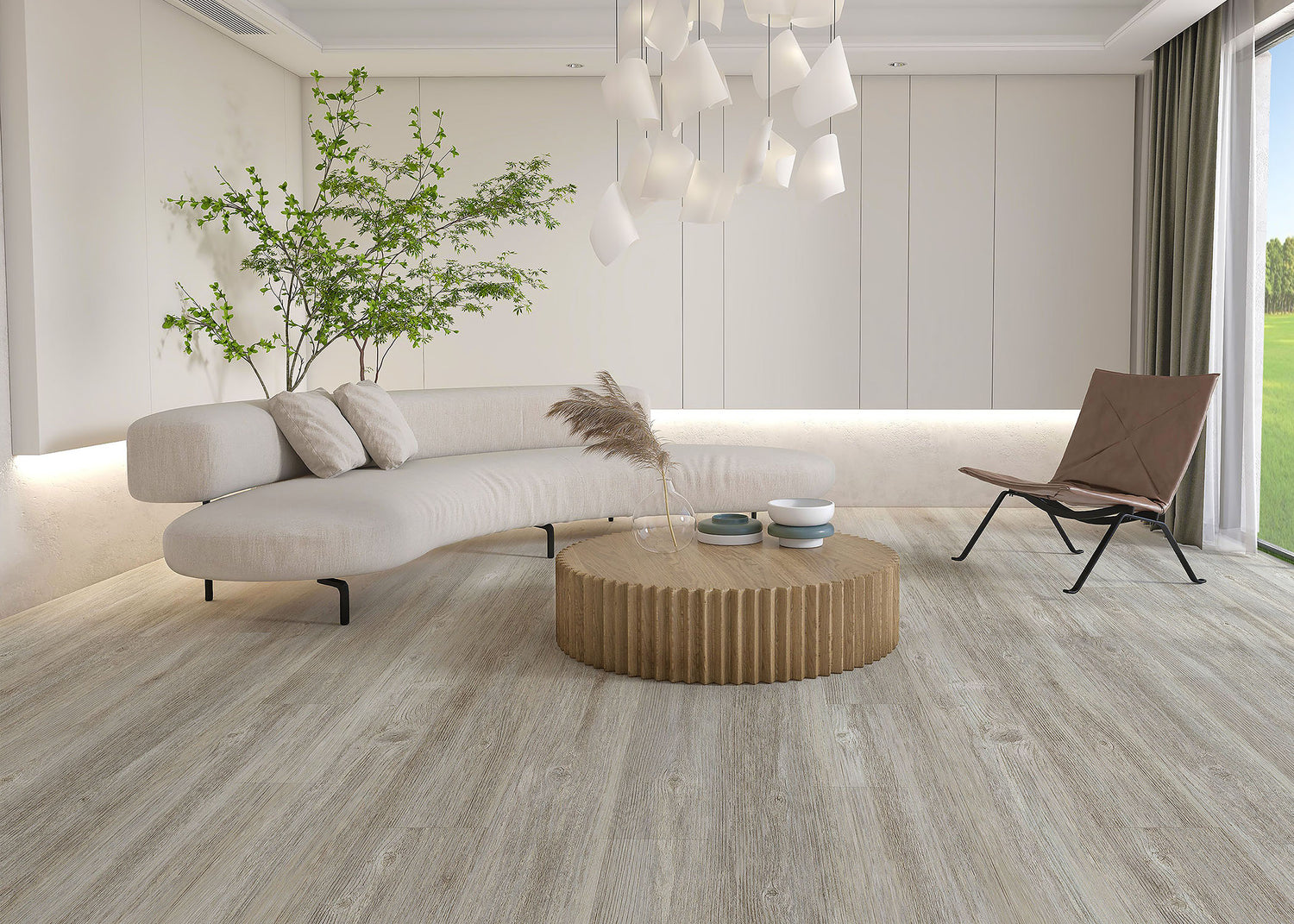 5mm w/pad Mountain Breeze Pine Waterproof Rigid Vinyl Plank Flooring 7.09 in. Wide x 48 in. Long