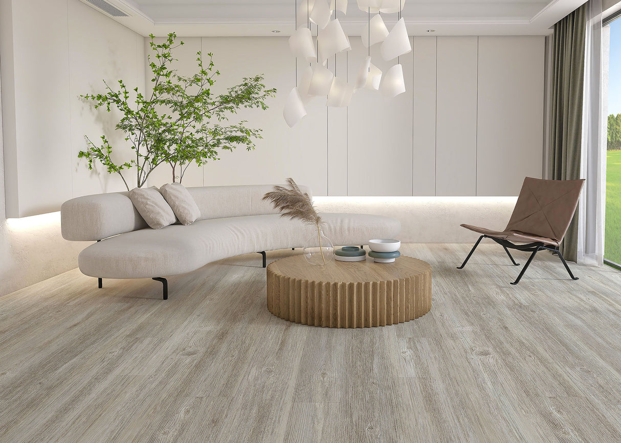 5mm w/pad Mountain Breeze Pine Waterproof Rigid Vinyl Plank Flooring 7.09 in. Wide x 48 in. Long