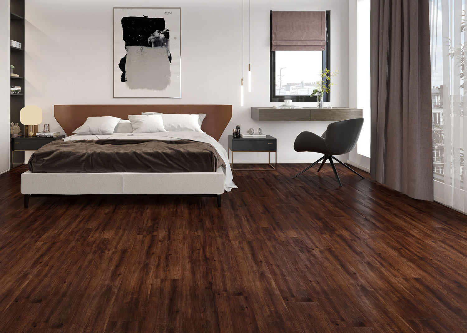 5mm w/pad Horizon Hickory Waterproof Rigid Vinyl Plank Flooring 7.09 in. Wide x 48 in. Long