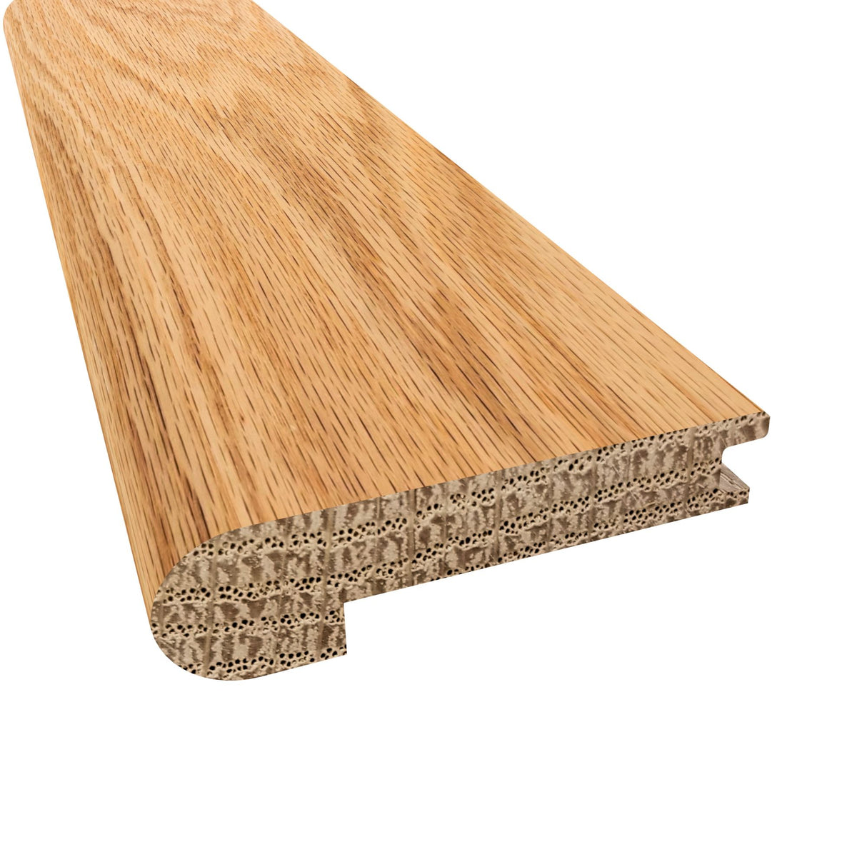 Prefinished Red Oak Hardwood 7/16 in. Thick x 2.75 in. Wide x 78 in. Length Stair Nose