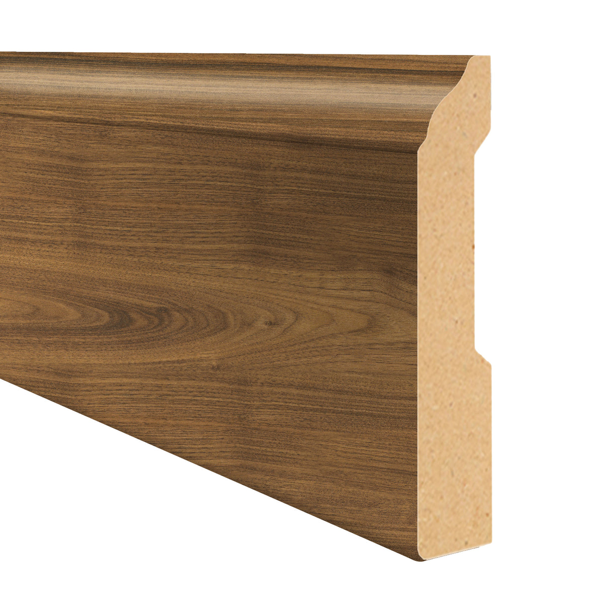 Rum Cay Walnut Hybrid Resilient 3.25 in wide x 7.5 ft Length Baseboard