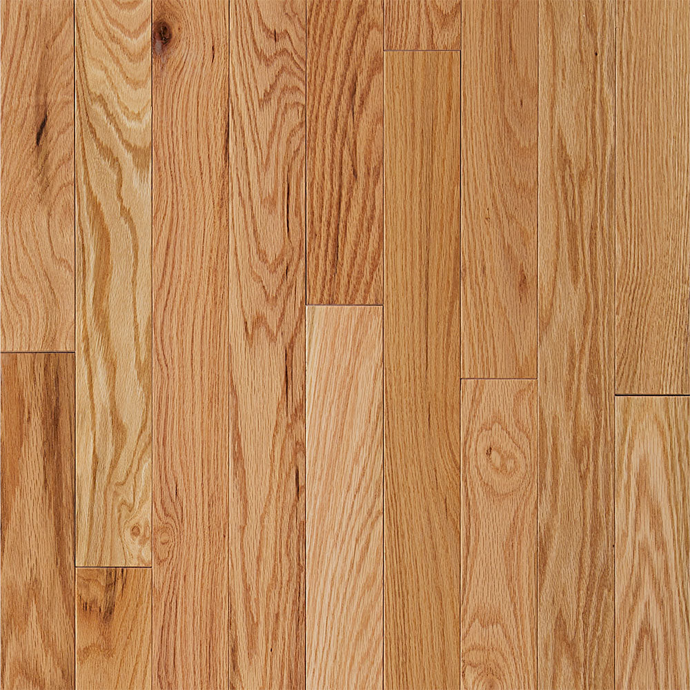 3/4 in. Natural Oak Prefinished Solid Hardwood Flooring 3 in. Wide