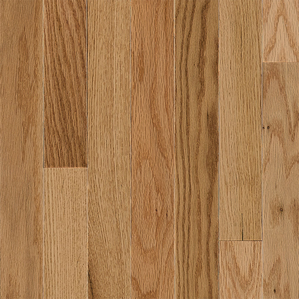 3/4 in. Natural Oak Prefinished Solid Hardwood Flooring 2.25 in. Wide