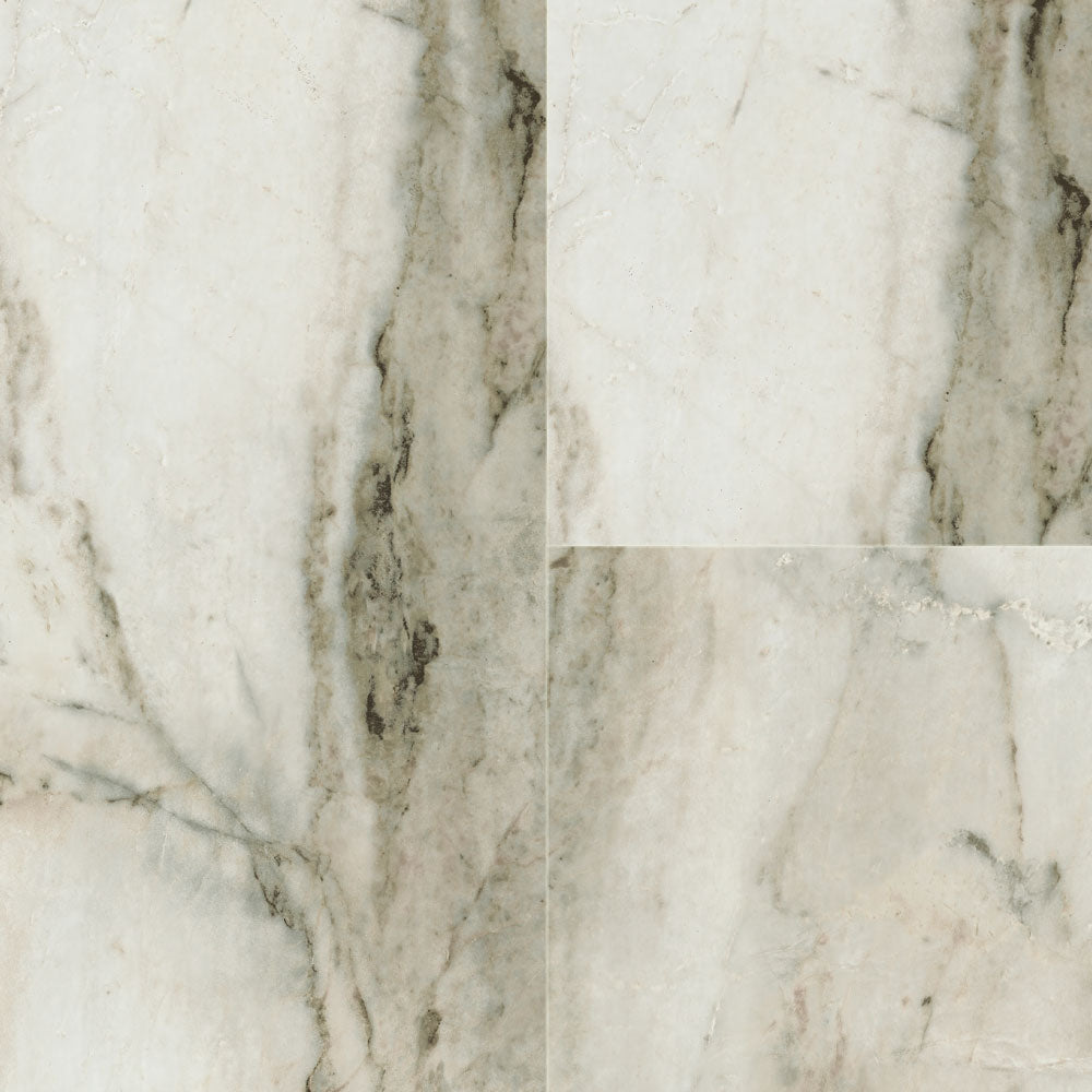 5mm w/pad Firenza Travertine Waterproof Rigid Vinyl Tile 12 in. Wide X 24 in. Long