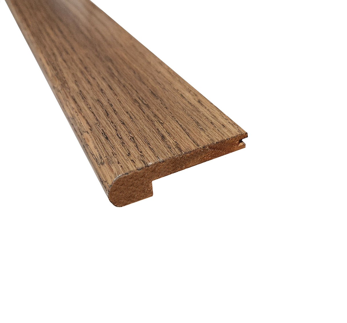 Prefinished Nutmeg Oak Hardwood 3/8 in. Thick x 2.75 in. Wide x 78 in. Length Stair Nose