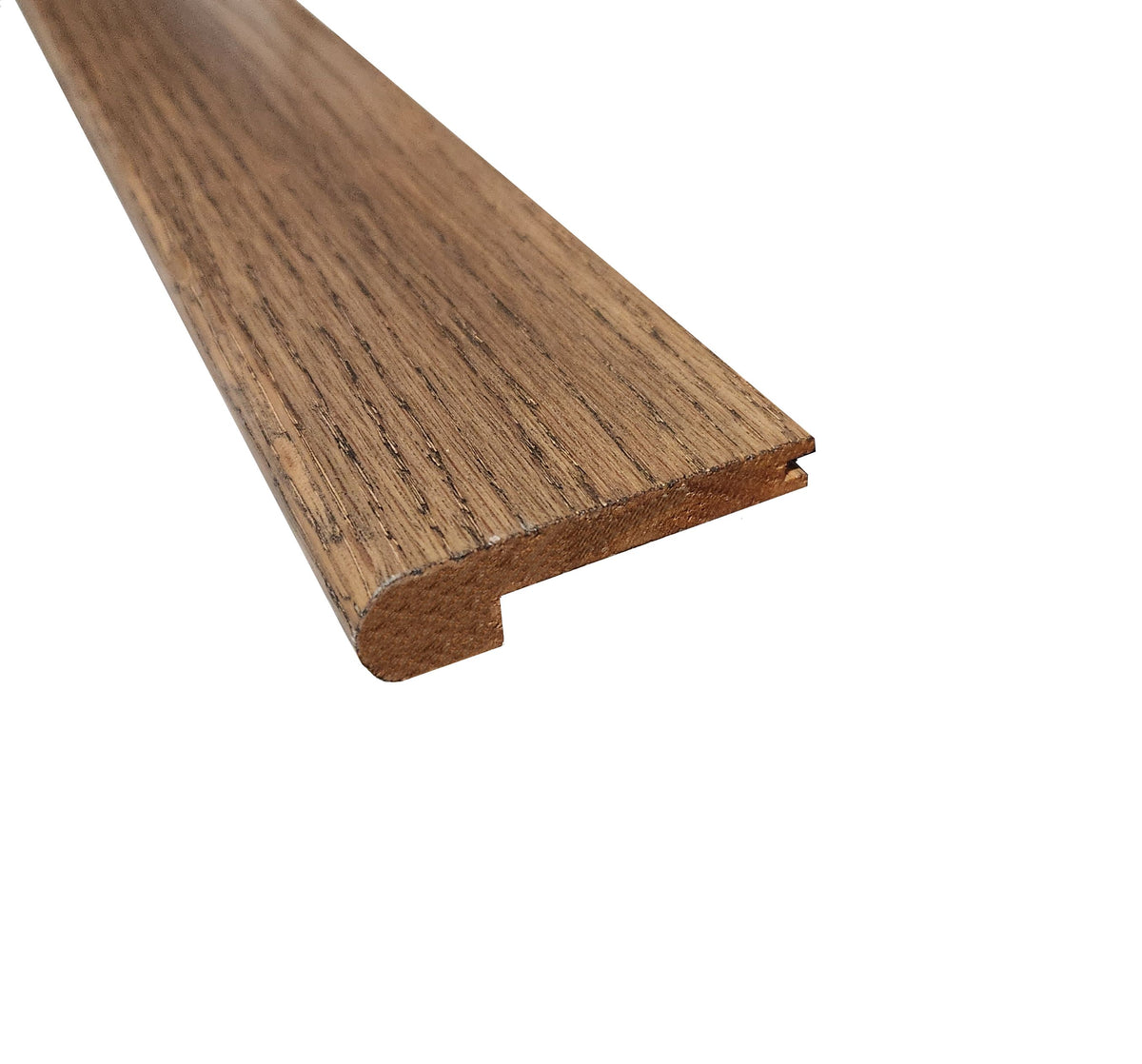 Prefinished Nutmeg Oak Hardwood 3/8 in. Thick x 2.75 in. Wide x 78 in. Length Stair Nose