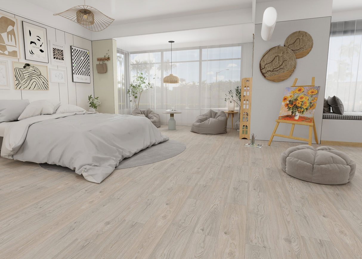 6mm w/pad Rosemont Oak Waterproof Rigid Vinyl Plank 7.09 in. Wide x 48 in. Long