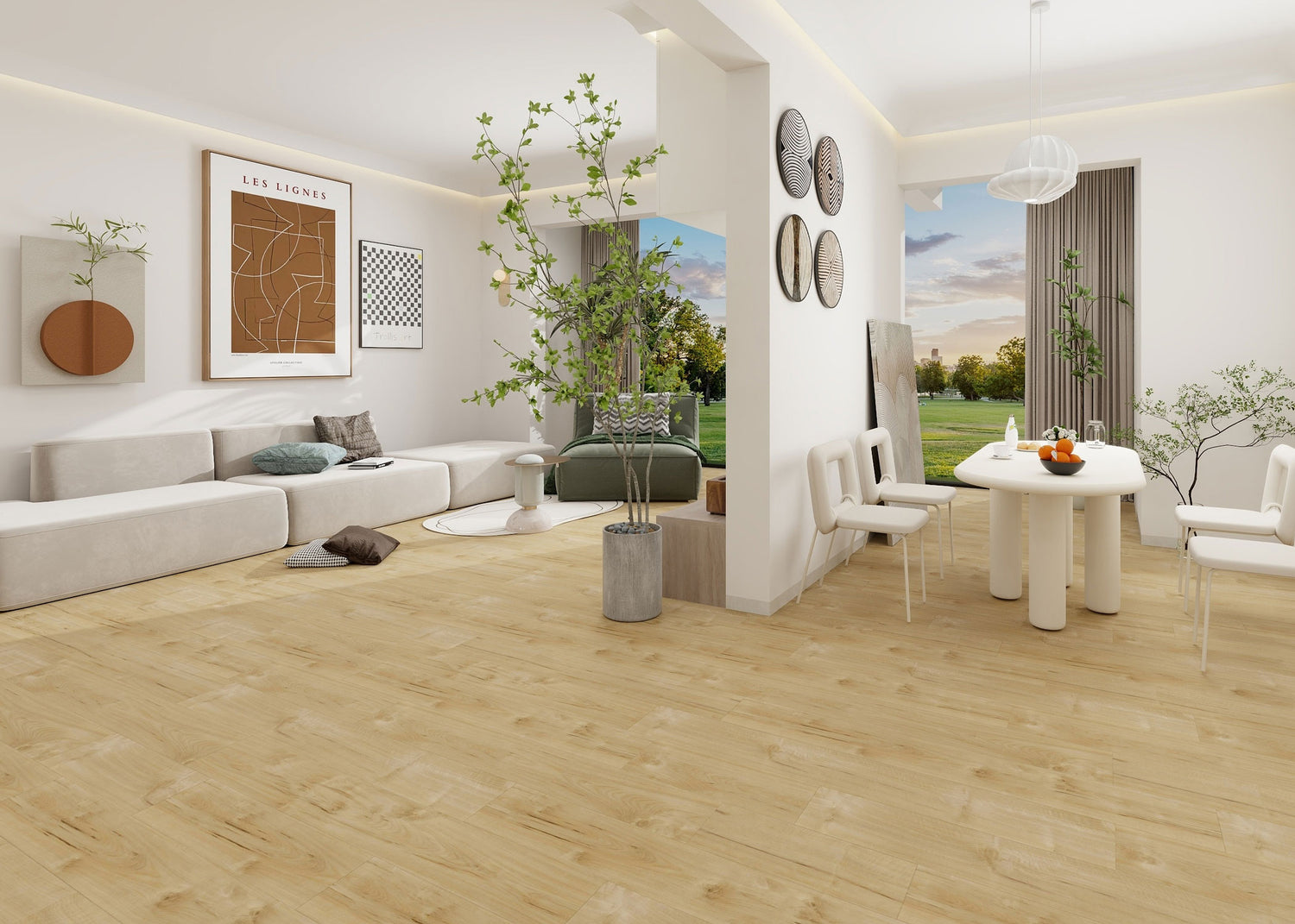 6mm w/pad Springfield Myrtle Waterproof Rigid Vinyl Plank 7.09 in. Wide x 48 in. Long