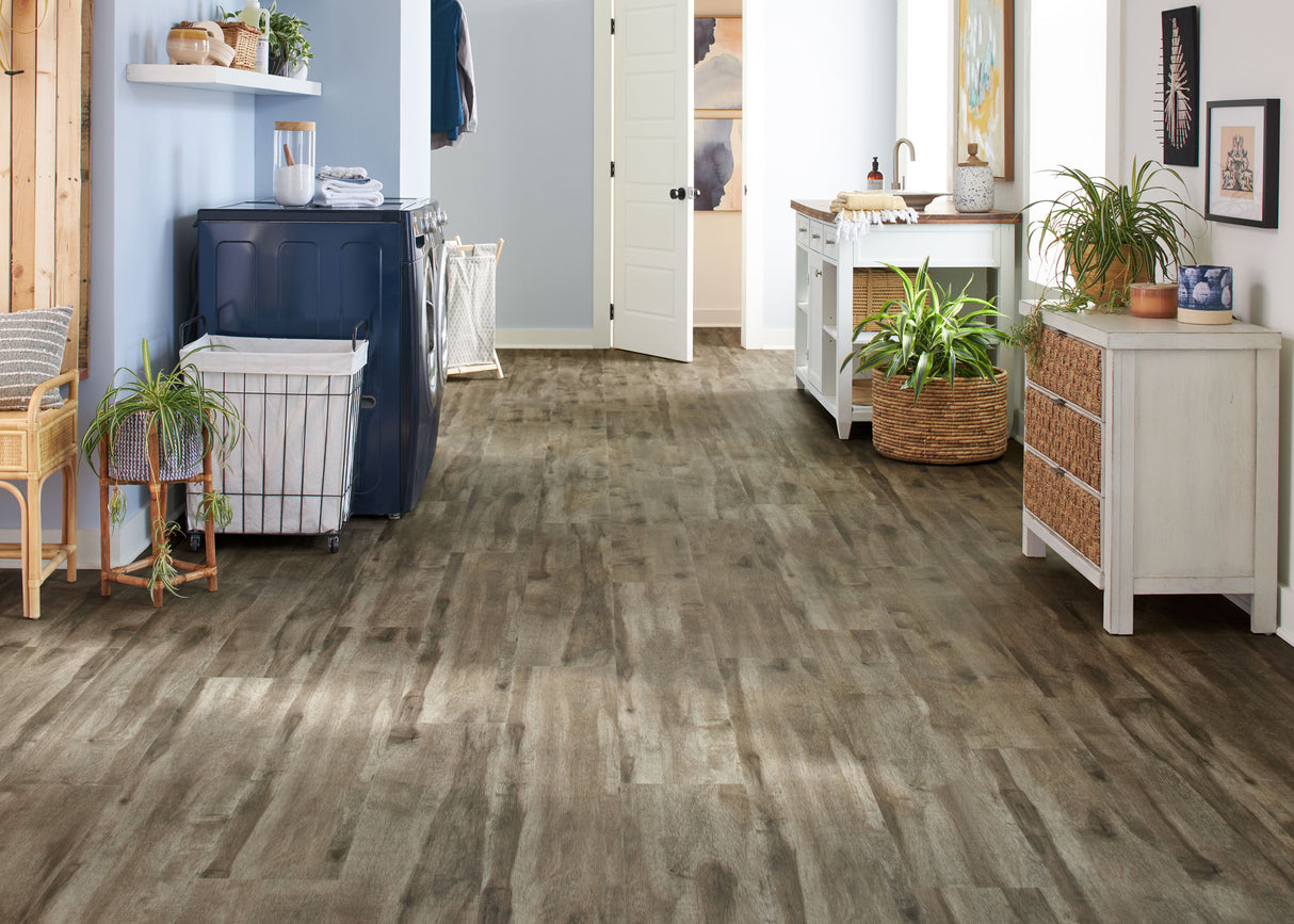 7mm w/pad Rattan Maple Waterproof Rigid Vinyl Plank - Sample