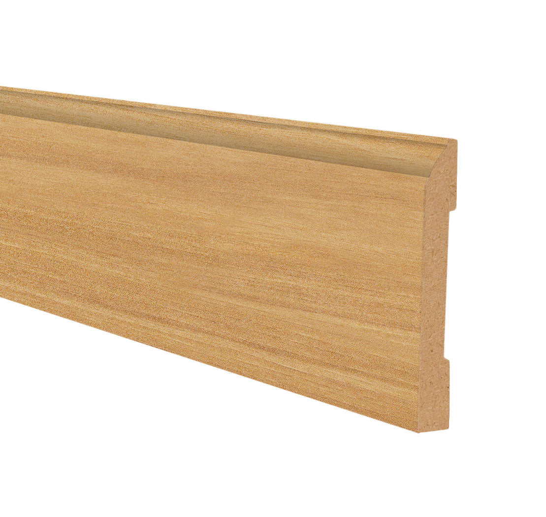 Honey Falls Hickory Hybrid Resilient 3.25 in wide x 7.5 ft Length Baseboard