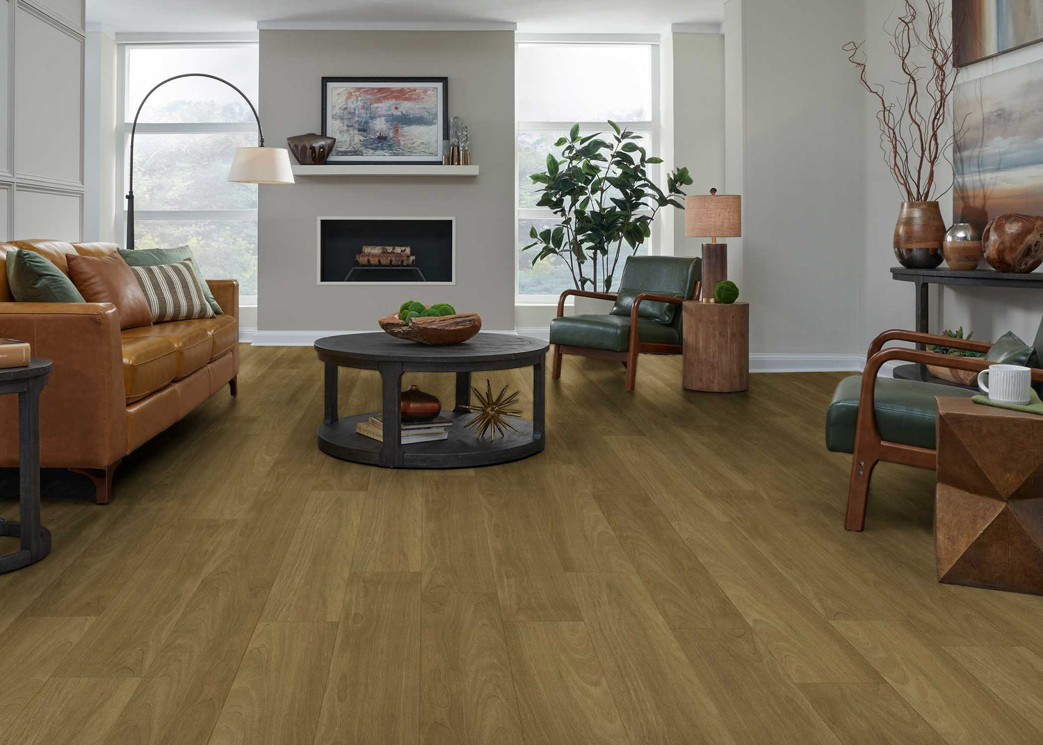 8mm w/pad Mission Beach Oak Waterproof Rigid Vinyl Plank Flooring 8.74 in. Wide x 60 in. Long