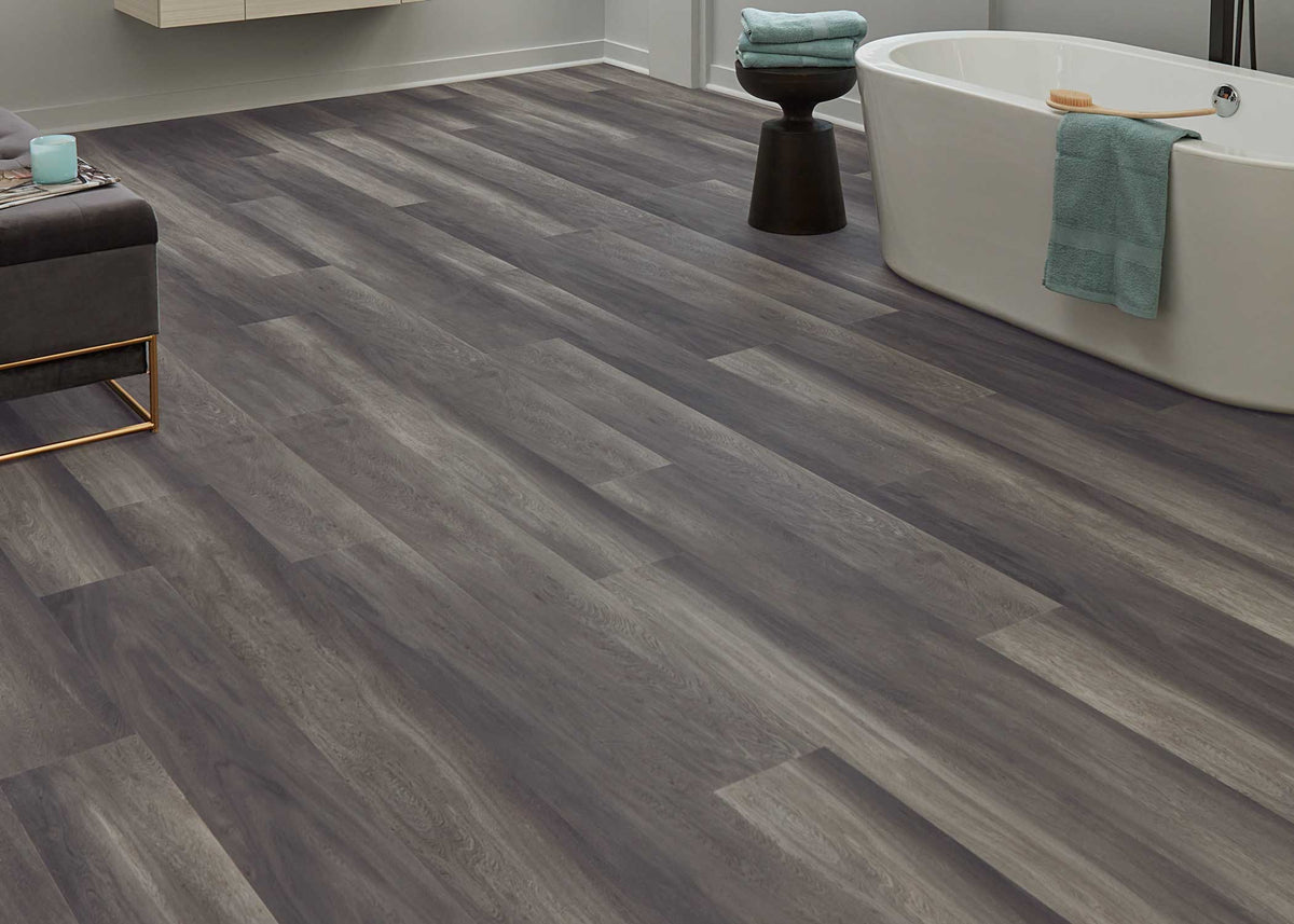 6mm w/pad Stormy Glen Oak Waterproof Rigid Vinyl Plank Flooring 7.56 in. Wide x 60 in. Long