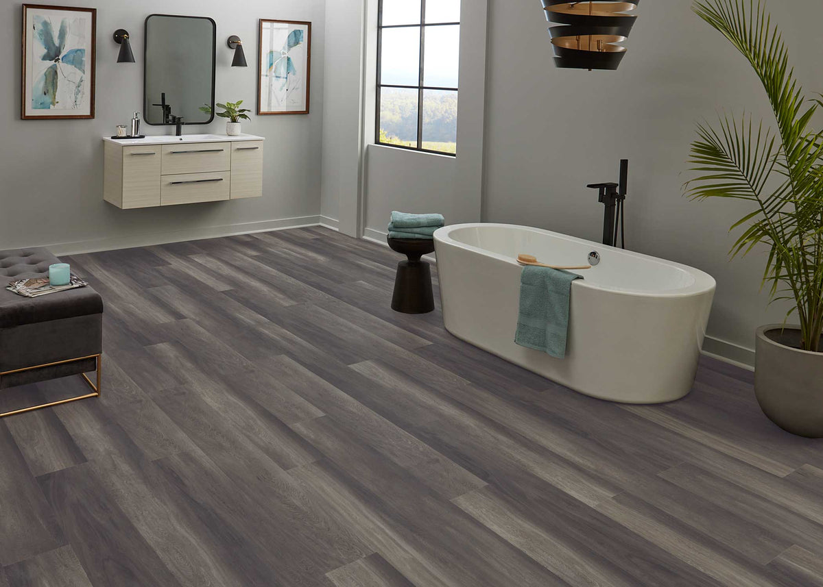 6mm w/pad Stormy Glen Oak Waterproof Rigid Vinyl Plank Flooring - Sample
