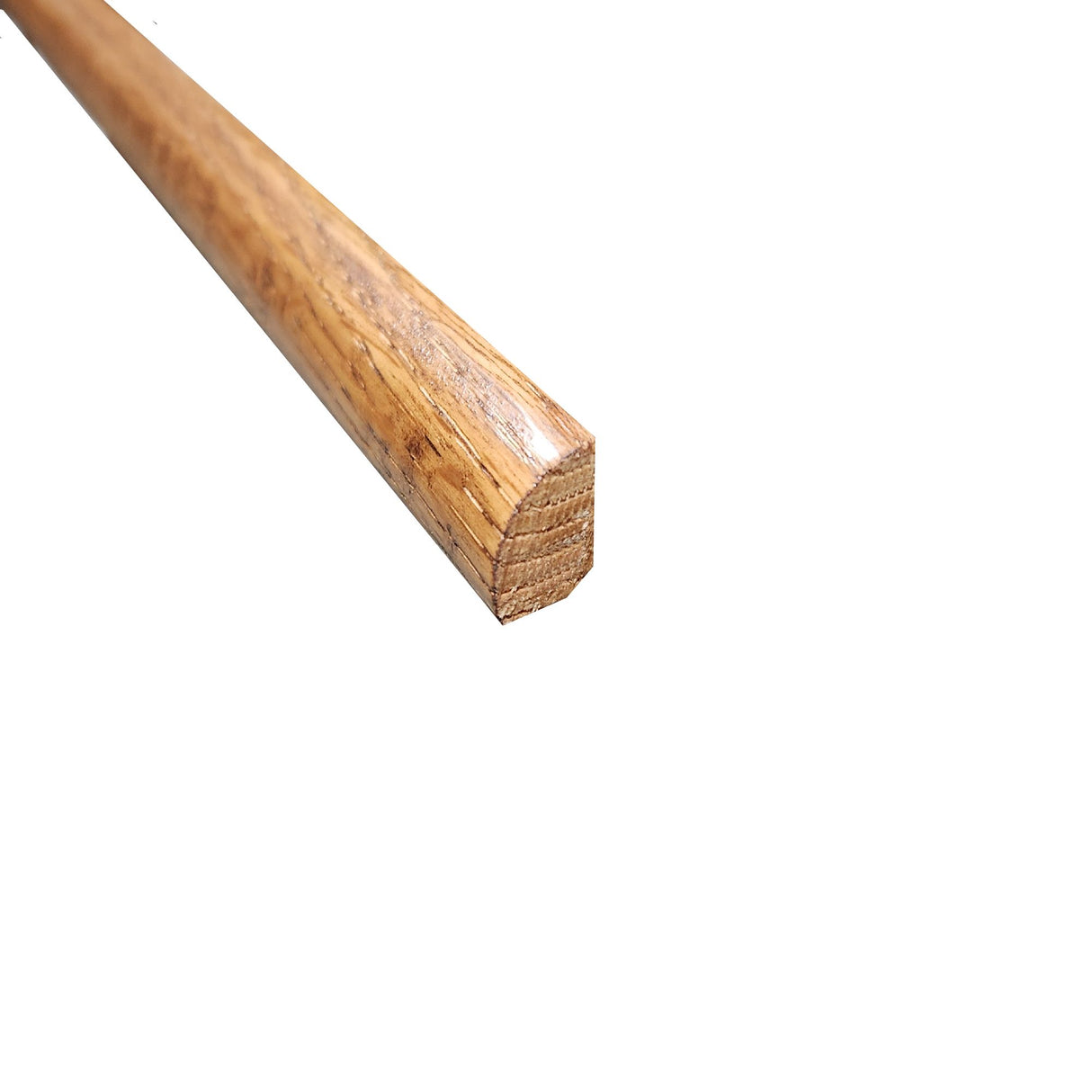 Prefinished English Brown Oak Hardwood 1/2 in. Thick x 0.75 in. Wide x 78 in. Length Shoe Molding