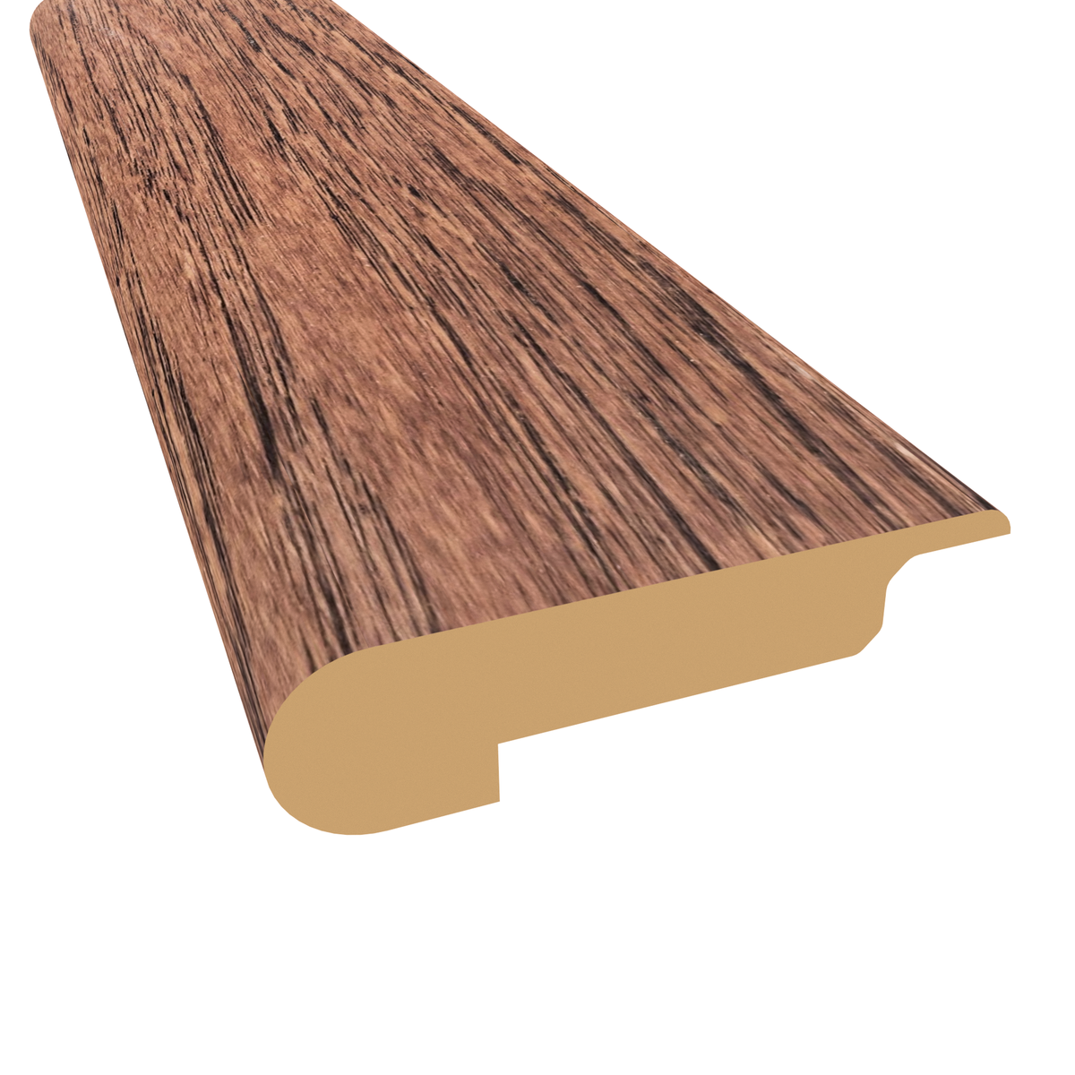 Prefinished Shadow Valley Hickory Hardwood 3/8 in. Thick x 2.75 in. Wide x 78 in. Length Stair Nose