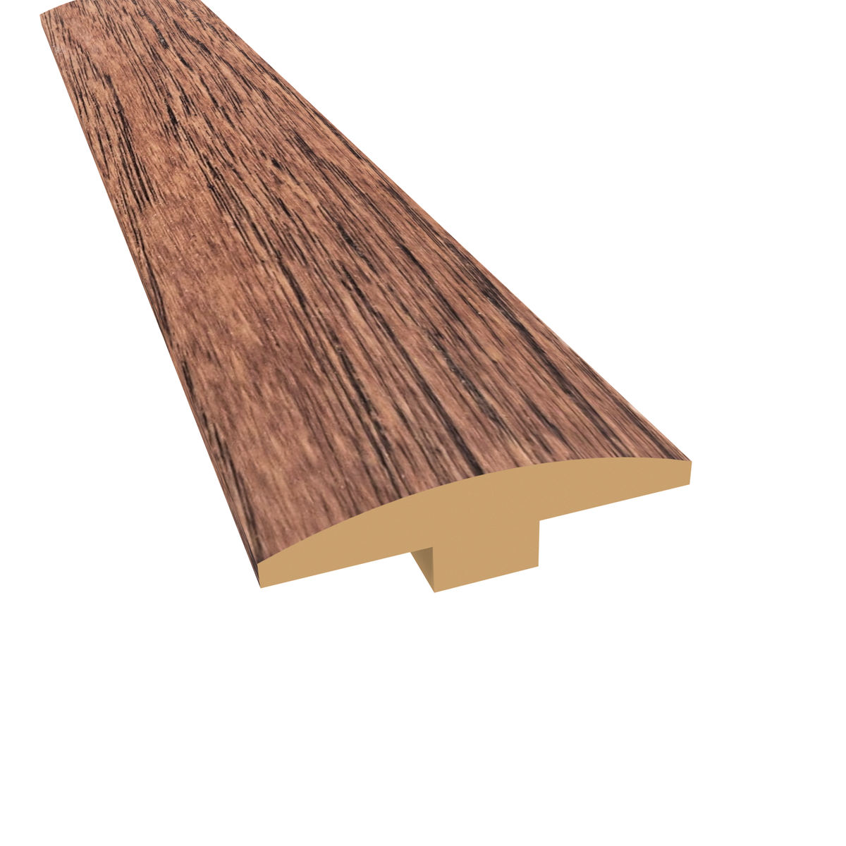 Prefinished Shadow Valley Hickory Hardwood 1/4 in. Thick x 2 in. Wide x 78 in. Length T-Molding