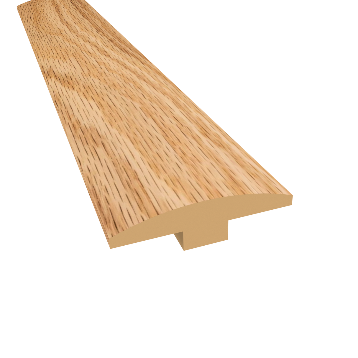 Prefinished Red Oak Ridge Hardwood 1/4 in. Thick x 2 in. Wide x 78 in. Length T-Molding