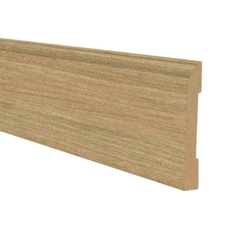 Tupelo Honey Oak Hybrid Resilient 3.25 in wide x 7.5 ft Length Baseboard