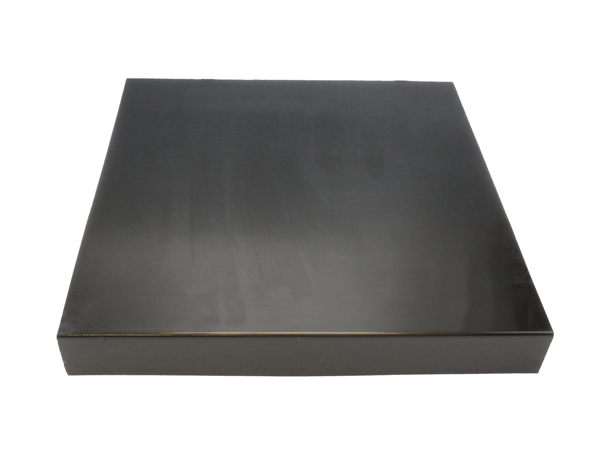 Rubber Light Duty Smooth Stair Tread Square Nose 12.63" x 48" Black