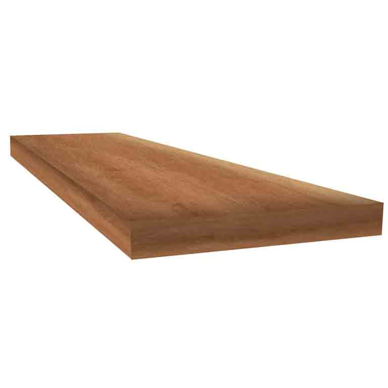 Copper Oak 48" inch Square Retrofit Tread with Return