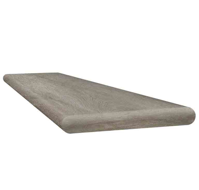 Quest Gray Oak 48" inch Retrofit Tread with Return