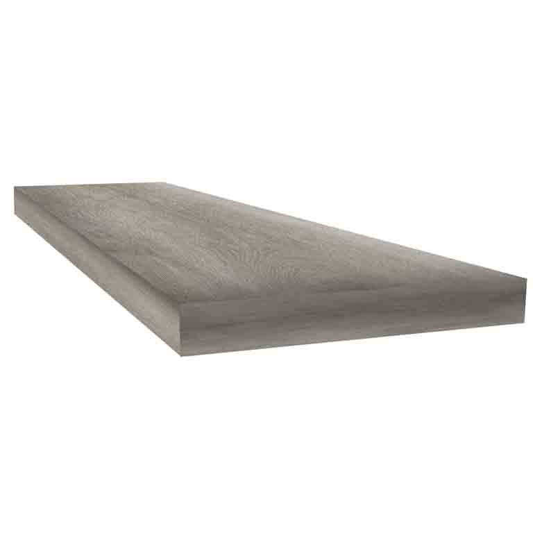Quest Gray Oak 48" inch Square Retrofit Tread with Return