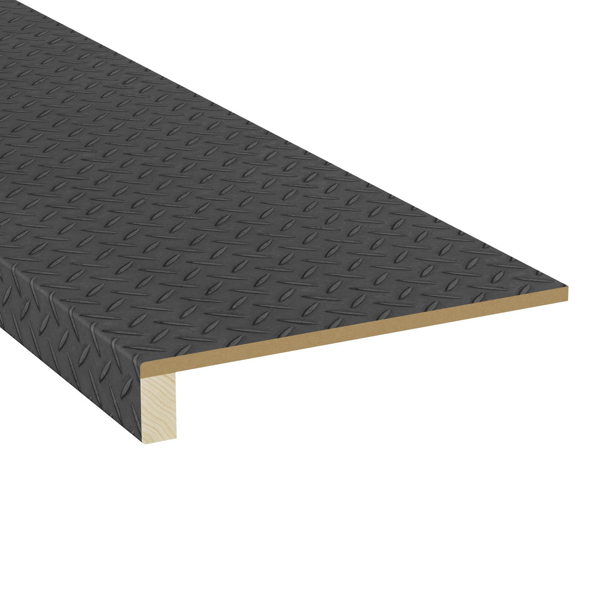 Machined Black 48 in Length Square Retro Fit Tread
