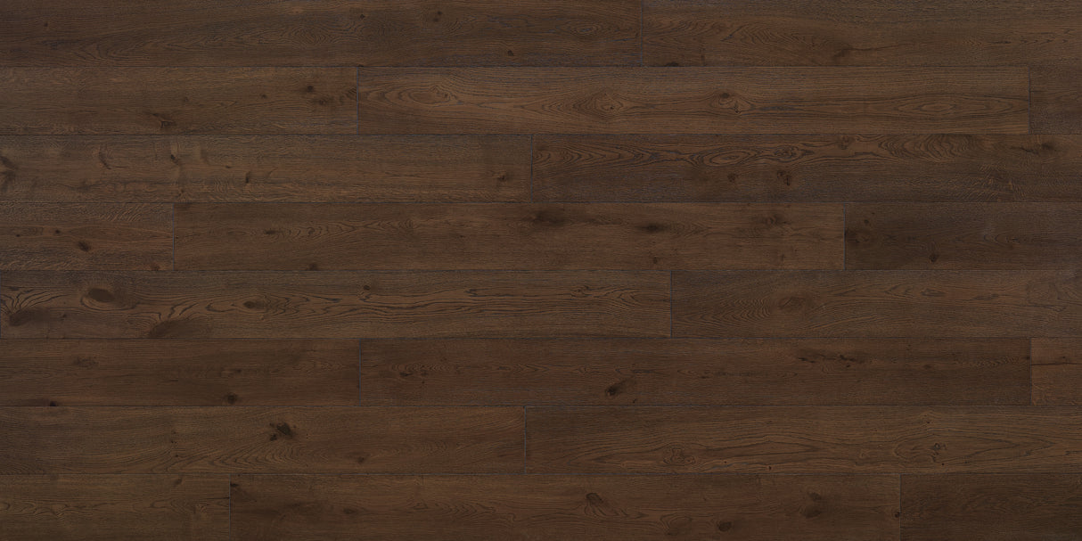 9/16 in. Bourbon European Oak Distressed Engineered Hardwood Flooring 7.48 in. Wide
